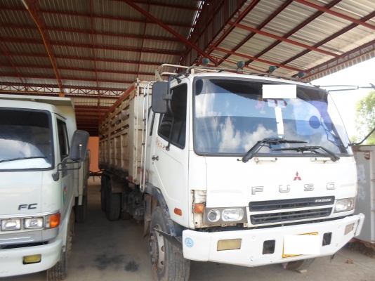 ขายรถสิบล้อ MITSUBISHI M6 260 แรง ปี 2552 พ่วงแม่ลูก 2 คานกระบะอู่พิรุฬห์