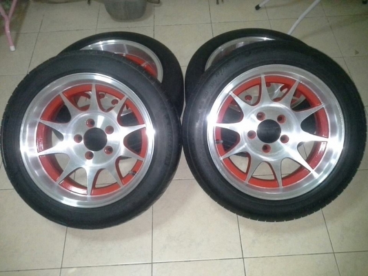 ขายแม็ก ขอบ15 5รู114.3 ET15 กว้าง 7" พร้อมยาง ขายแม็ก ขอบ15 5รู114.3 ET15 กว้าง 7" พร้อมยาง