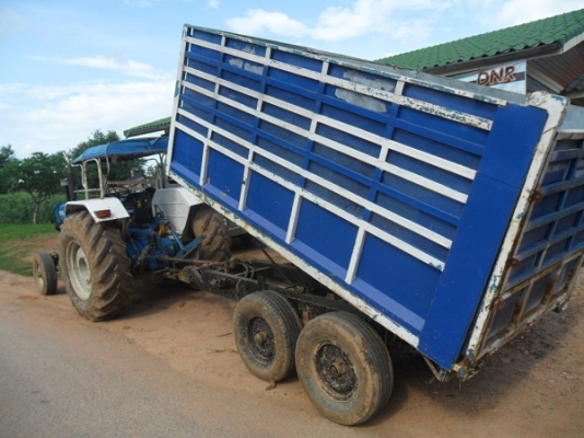 ขายแล้ว เทลเลอร์ดั้มพ์เกษตร  2คาน4ล้อ ขอบ16"  กระบะเหล็กคอกสูง ขนพืชไร่ได้เลย ขอบคุณ คุณป้อง สระบุรีมากครับ
