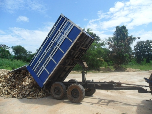 ขายแล้ว เทลเลอร์ดั้มพ์เกษตร  2คาน4ล้อ ขอบ16"  กระบะเหล็กคอกสูง ขนพืชไร่ได้เลย ขอบคุณ คุณป้อง สระบุรีมากครับ