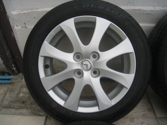 ขายล้อแม็ก Mazda 2 ป้ายแดง 15"x6" et45 4รู100 +ยางปี1313 ยังมองเห็นตุ่ม 2 เส้นครับ  สนใจติดต่อเล็กคลองสามครับ (081-3747940)