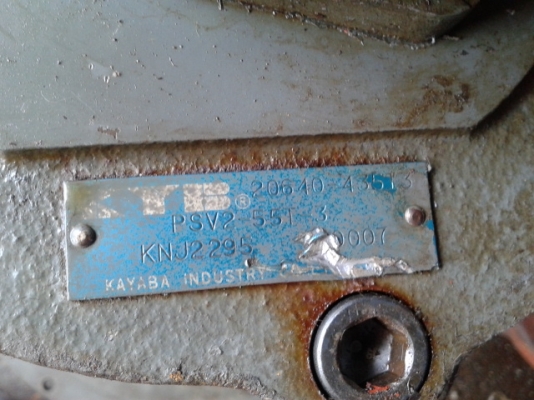 ขายปั็ม KAYABA เก่าญี่ปุ่น (PSV2-55T) ขายปั็ม KAYABA เก่าญี่ปุ่น (PSV2-55T)