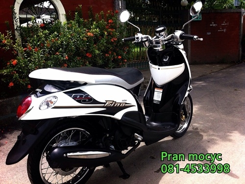 ขายyamaha fino สีขาวดำปี2556 ขายyamaha fino สีขาวดำปี2556