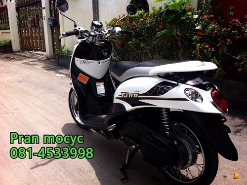 ขายyamaha fino สีขาวดำปี2556 ขายyamaha fino สีขาวดำปี2556