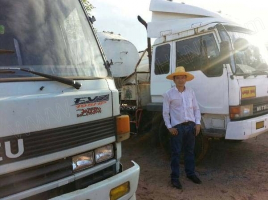 รถหัวลากบรรทุกของเหลว  ยี่ห้อ MITSUBISHI  190 แรงม้า