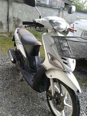 yamaha Mio 115 cc สีขาวล้อแม็กเครื่องเดิมเอกสารครบ
