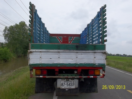 ขาย6ล้อกลางทะเบียนเอกสารพร้อมโอน  117แรง เบรคทริปฟี่   เกียร์ร็อคเสื้อลาย   Fหน้า  Fหลังถือ