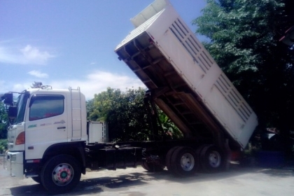 ขาย hino S500 ปี 52 Uro3 พ่วงดั้มพ์สามมิตร 380 แรง สวยพร้อมใช้ 088-4501277