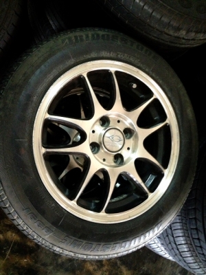 ยางบริสโตน+แม็ก 14"