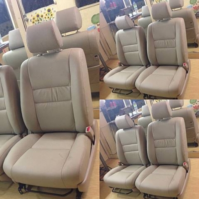 เบาะหนังแท้ ลูกค้า มาสั่งทำเสร็จเรียบร้อยเเล้วครับ มารับได้เลยครับ