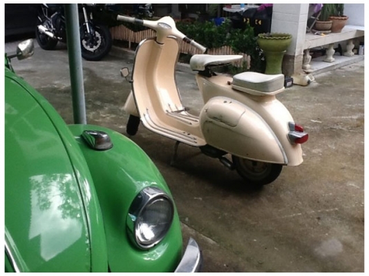Vespa 64 เครื่องดี สีสวย