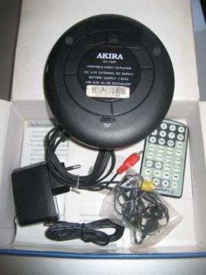 ขายเครื่องเล่นVCD CD MP3พกพา AKIRA DV- 100P สภาพสวย สมบูรณ์ พร้อมสาย รีโมท อะแด็ปเตอร์ พร้อมกล่อง450 บาท พร้อมส่ง