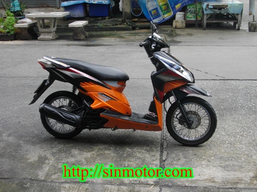 ขาย Honda Click I หัวฉีด สีดำ-ส้ม สวยเข้ม เครื่องเยี่ยมเดิมๆ ราคา 19000 บาท