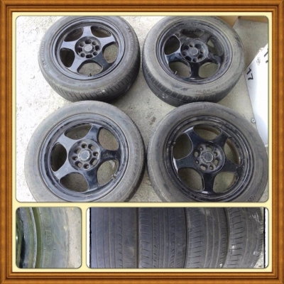 ขายล้อแม็กมือ2 Spoon ขอบ15 4รู100 + ยางปี10ราคา 7,900 บาทถูก