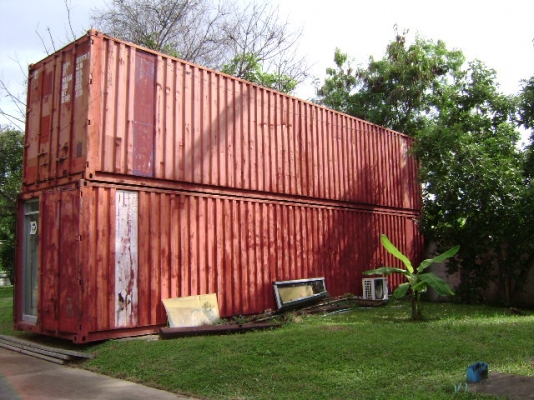 ขายตู้คอนเทนเนอร์ 2 ตู้พร้อมแอร์ สภาพดีไม่มีรอยรั่ว