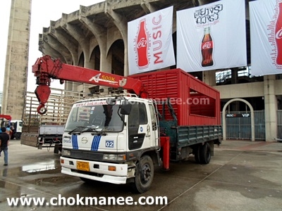 รถบรรทุกติดเครน รับจ้าง รถบรรทุกติดเครนให้เช่า