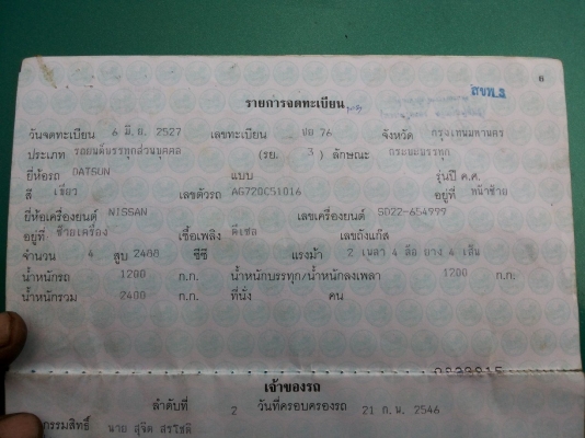 ***ขายแล้วครับขอบคุณ Truck2hand ขาย กระบะตอนเดียวเข้าไร้เข้าสวน ขนคนงาน NISSAN SD22 2500 เครื่องเดิมเกียร์เดิม เครื่องแห้งแรงดีไม่เยิ้มไม่หลวม เกียร์ดีไม่มีหลุด ช่วงล่างแน่นไม่หลวมไม่มีส่าย/เลื้อย คัสซีดี มีตำหนิปะมา(ตามรูป) กระบะพื้นมีผุนิดหน่อย ลอนสวย ส