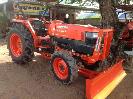 ปัญญาแทรคเตอร์มาแล้ว...จัดมาให้ครับ รีบโดยด่วน.คูโบต้า L4508 พร้อมใบมีดตราช้าง โรตาลี่ตราช้าง เล่มทะเบียนพร้อม