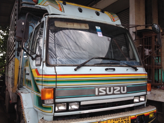 ขาย10ล้อ 1 เพลา ISUZU Rocky 195 แรง 6HE1-I รถร่อง รถในไทย สวยเดิมๆ กระบะไม้คอกสูง