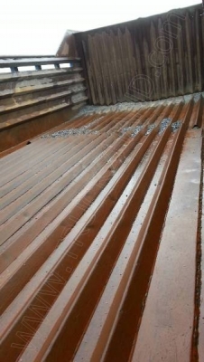 รถบรรทุก 10 ล้อดั๊มพ์ท้องเรือ  ยี่ห้อ NISSAN  ลงหัว HINO 2 เพลา  225 แรงม้า