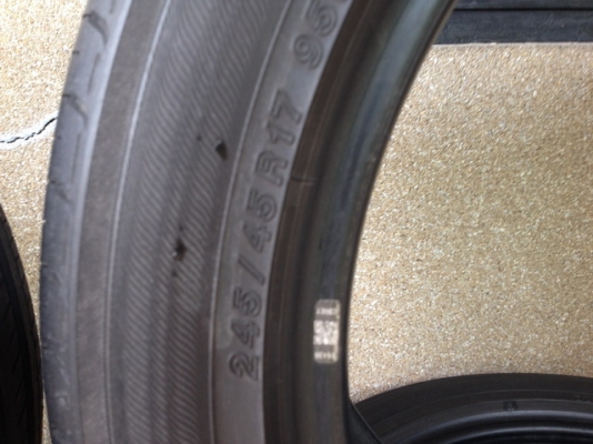 ขายยางมือสอง YOKOHAMA  245/45R17 ปี12 ขายยางมือสอง YOKOHAMA  245/45R17 ปี12