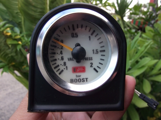 Auto Gauge bar boost หน้าขาว 2นิ้ว