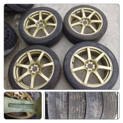 ขายแม็กมือ2ลาย Model 7 ขอบ17 4รู100/114 แถมยาง ราคา7,500 บาทถูก