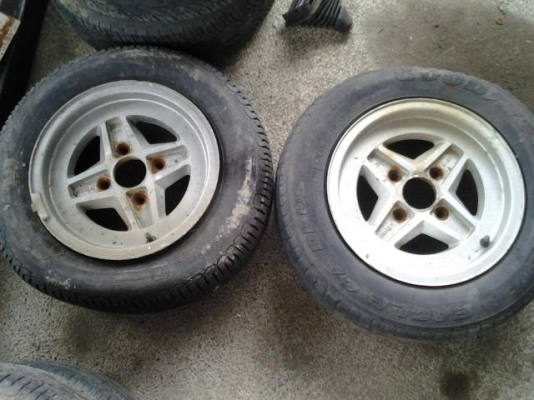 ขายล้อ 13*6" ลายบวก 4*114 มีคู่เดียว 1500 บาท