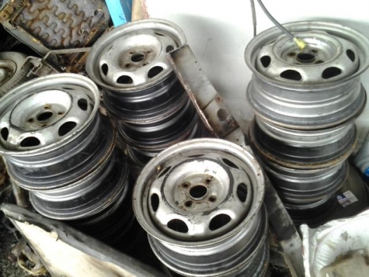 กะทะเหล็ก เรโทร ขอบ 13  4*114 ชุดละ 1500 (4 ลูก)