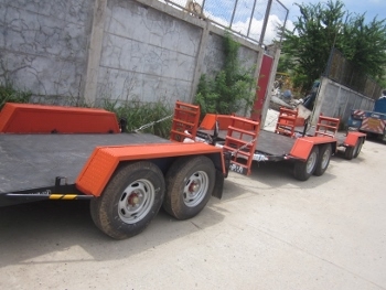 ขาย-หางเทรเลอร์ พ่วงลาก สำหรับรถขุด แบคโฮ ขนาดเล็ก PC 10-40 รับน้ำหนักได้ดี เหล็กหนา แข็งแรง ราคา 82,000 บาท