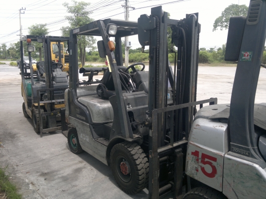 ขายรถฟอร์คลีฟท์ติดแก๊ส NISSAN NL01A15 เสา3 เมตรออโต้ งาสไล้ด์ได้ ยางตัน ปี2004 รถนอกนำเข้า ติดต่อมานะ 085-9049669