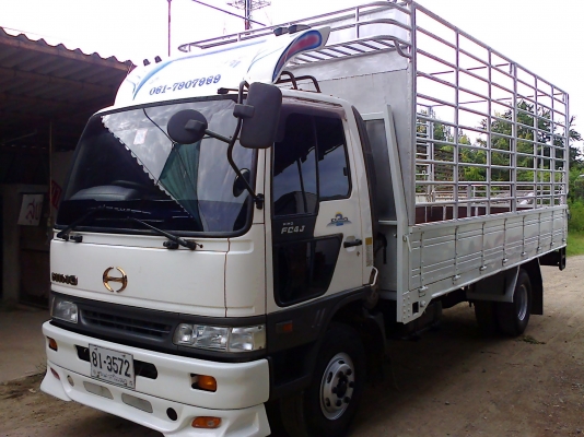 6 ล้อกลาง *Euro.2* HINO สมอทอง FC4J 145 แรงม้า+Turbo+Inter *ยาว 5.50 ม.* รถสวยจริง *รถห้างแท้* *.รอง.MEGA.*