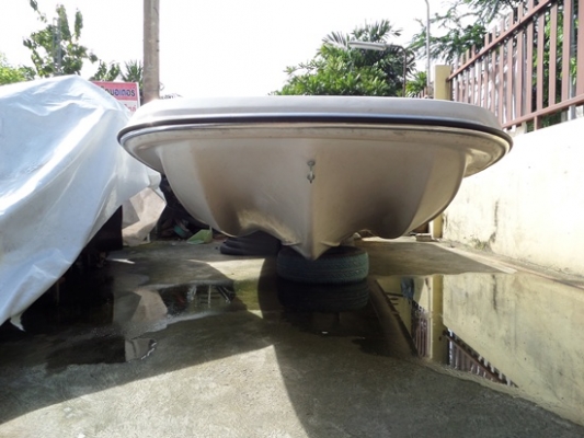 เรือไฟเบอร์ 3 ลอน 13 ฟุตเรือใหม่พร้อมป้อม