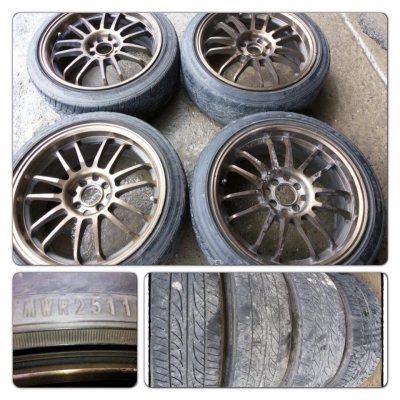 ขายแม็กมือ2ลาย RE30 ขอบ17 4รู100 + ยางปี 11 ราคา 9,900 บาท