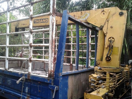 ขายด่วน!  รถ 6 ล้อ TOYOTA BU91 (3 ใบปัด) 115 แรงม้า พร้อมเครน TADANO  3 ตัน