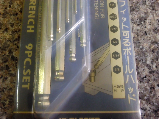 ชุดปะแจ L อย่างดี แข็ง เป็นของญี่ปุ่น มีทั้งหน่วย มม.และ นิ้ว