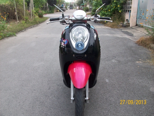 Honda Scoopy I ปี54 สีชมพู ดำ รถสวย สภาพดี เครื่องเดิม