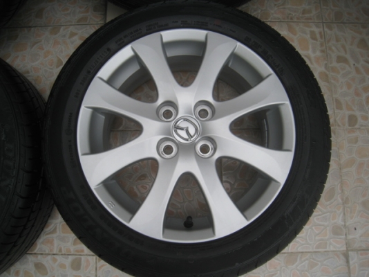 ขายล้อแม็ก Mazda 2 ป้ายแดง 15"x6" et45 4รู100 +ยางปี1313 ยังมองเห็นตุ่ม 2 เส้นครับ  สนใจติดต่อเล็กคลองสามครับ (081-3747940)
