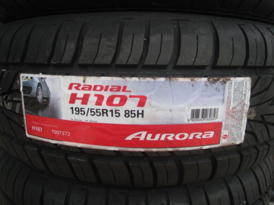 ขายยางใหม่ Aurora radial H107 195/55r15 สนใจติดต่อเล็กคลองสามครับ  (081-3747940)