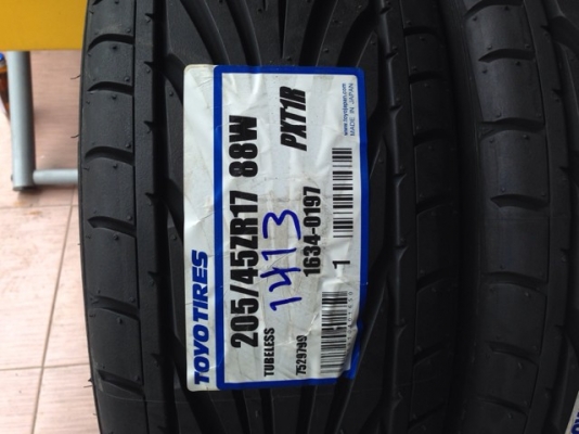 ขายยางใหม่ 205/45/17 TOYO T1R ราคาถูกๆ ขายยางใหม่ 205/45/17 TOYO T1R ราคาถูกๆ