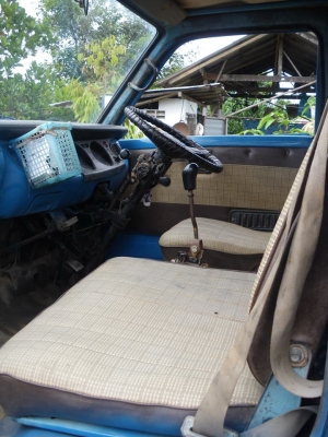 ขาย ISUZU TLD43 (หัวแตงโม) จดทะเบียนสีฟ้าโครงเหล็กสีดำ