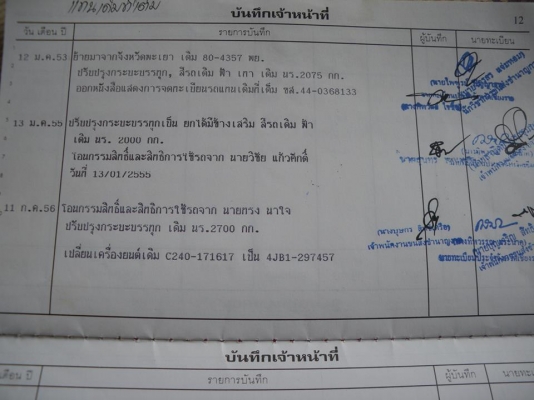 ขาย ISUZU TLD43 (หัวแตงโม) จดทะเบียนสีฟ้าโครงเหล็กสีดำ