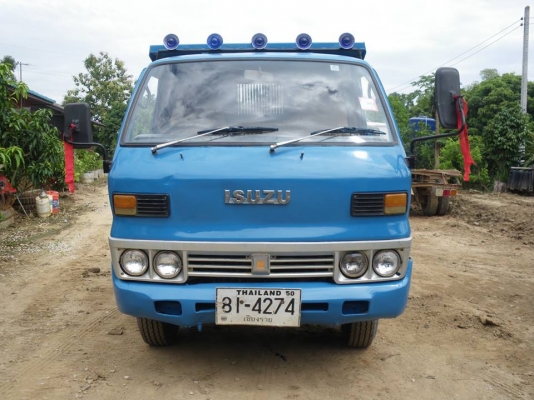 ขาย ISUZU TLD43 (หัวแตงโม) จดทะเบียนสีฟ้าโครงเหล็กสีดำ