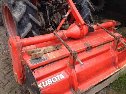 คูโบต้า L3408 4 WD 2 เพลาพร้อมโรตารี่ปั่นดิน