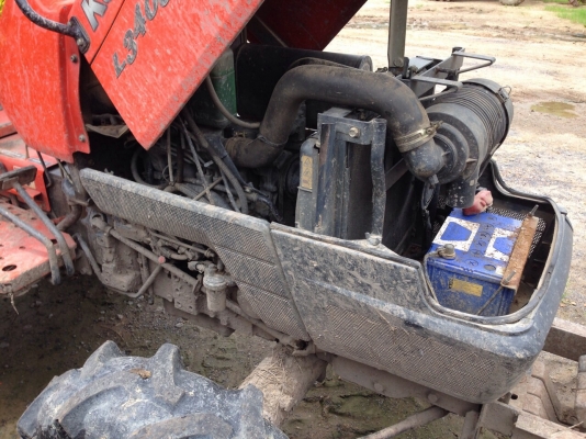 คูโบต้า L3408 4 WD 2 เพลาพร้อมโรตารี่ปั่นดิน