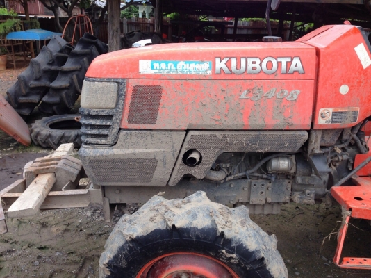 คูโบต้า L3408 4 WD 2 เพลาพร้อมโรตารี่ปั่นดิน