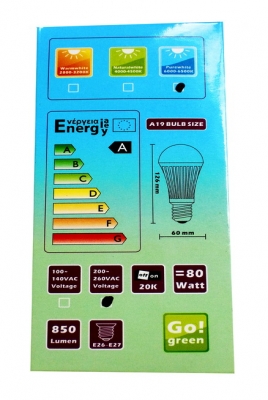 หลอด LED ราคาประหยัด  (10W)   มี 2 แสงให้เลือก แสงขาว แสงเหลือง