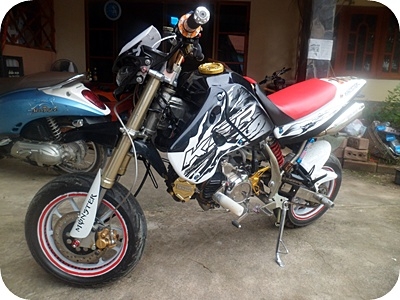 โช๊คหน้า KSR แท้พร้อมชุดเดิมๆไม่เยิ้มแห้งสนิท  + แฮนด์ PROTAPER อลูแท้