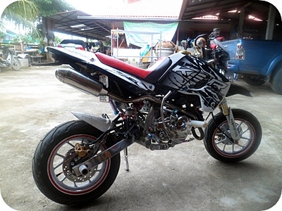 โช๊คหน้า KSR แท้พร้อมชุดเดิมๆไม่เยิ้มแห้งสนิท  + แฮนด์ PROTAPER อลูแท้