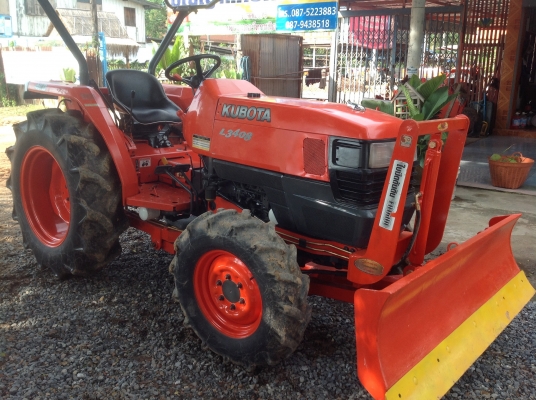 ปัญญาแทรคเตอร์มาแล้ว...จัดมาให้ครับ คูโบต้า L3408 พร้อมใบมีดตราช้าง เล่มทะเบียนพร้อม